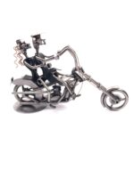 figurka z metalu Chopper Para na Motorze