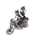 figurka z metalu motor 2 osoby
