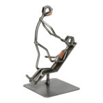 Metalowa figurka dentysty jako elegancka dekoracja gabinetu
