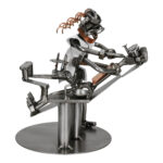 Metalowa figurka kobiety dentysty – elegancki prezent i podziękowanie