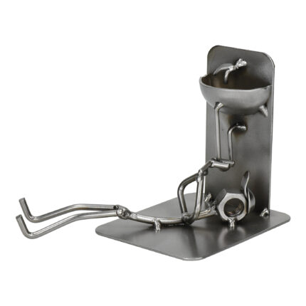 Metalowa figurka hydraulika – zabawny prezent lub podziękowanie za pracę
