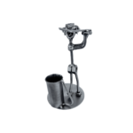 Metalowa figurka golfista organizer – dekoracja biura