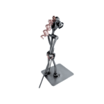 Metalowa figurka Nordic Walking kobieta – cała postać