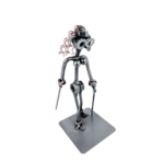 Metalowa figurka Nordic Walking kobieta – prezent dla aktywnej