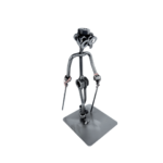 Metalowa figurka Nordic Walking – prezent dla aktywnych