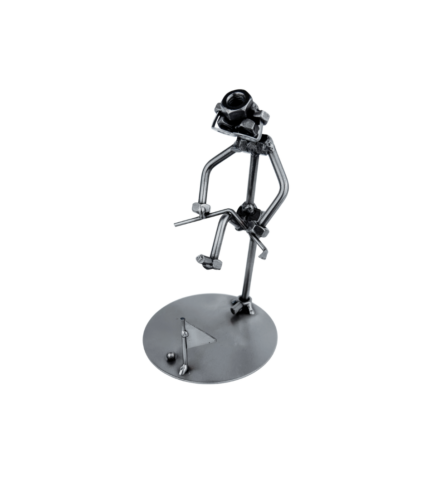 Śmieszna metalowa figurka wkurzony golfiarz – prezent dla golfisty